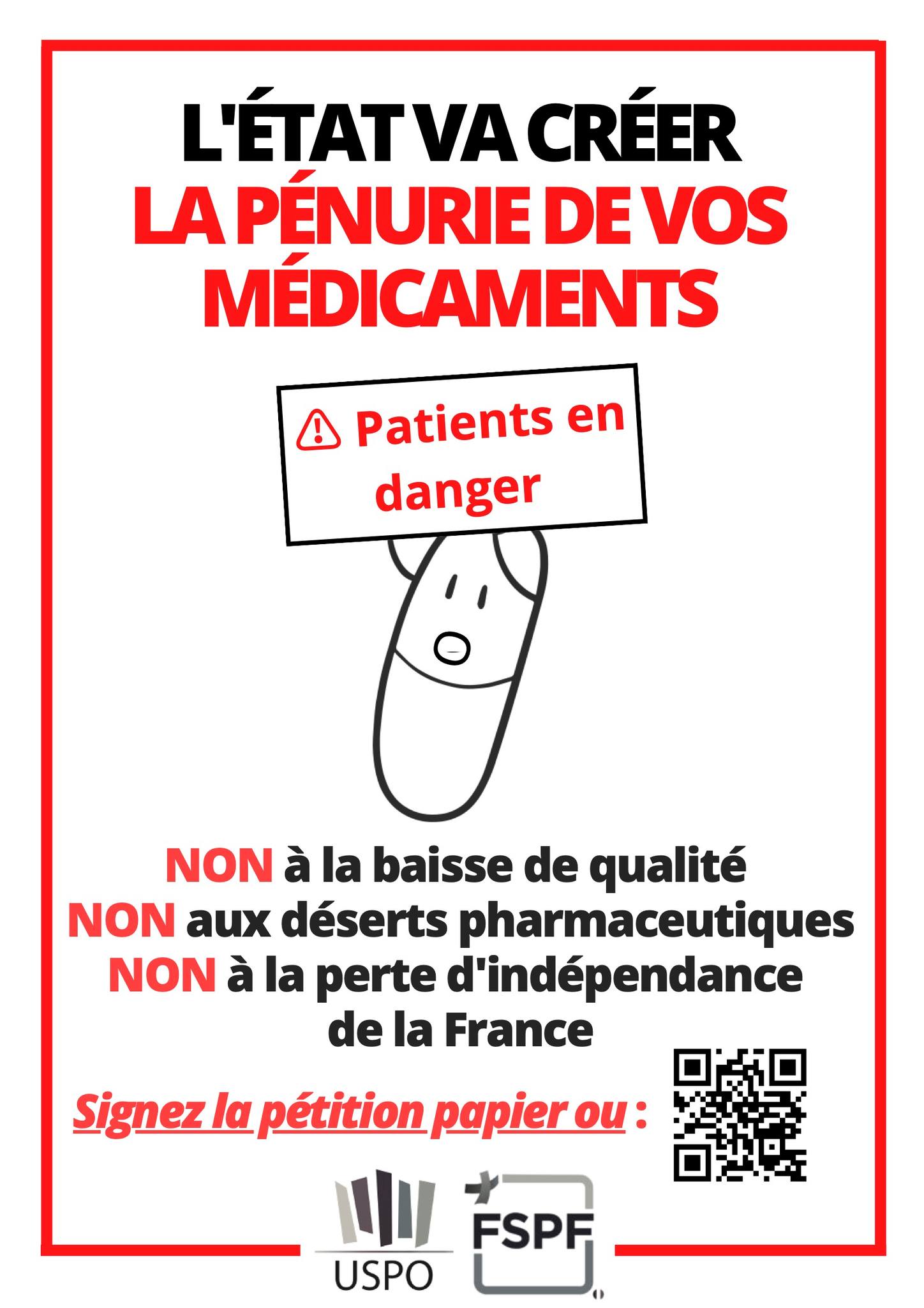 Non à la Pénurie - Pharmacie Victor Hugo