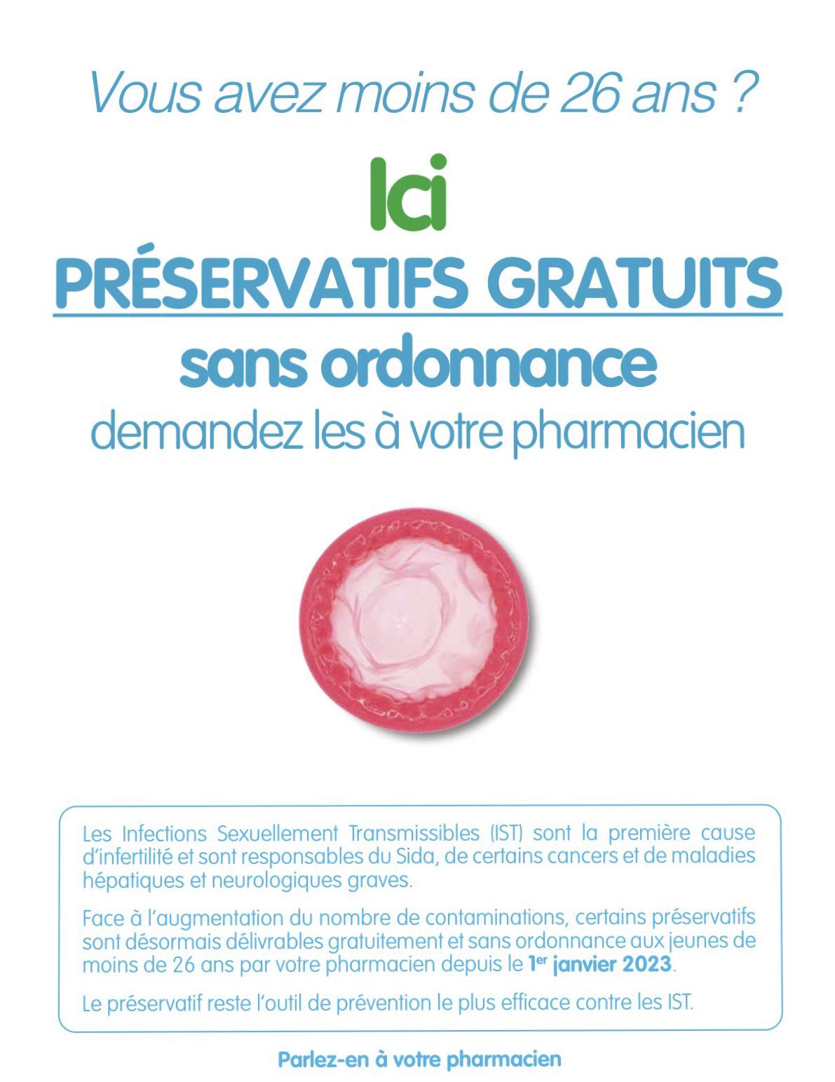 Préservatifs Gratuits - Pharmacie Victor Hugo